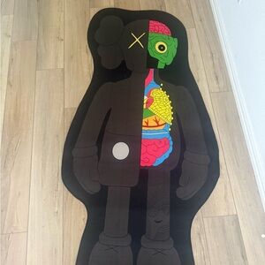 Black Anatomical Character Rug
